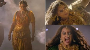 'Jatadhara' Song 'Dhana Pisaachi' Teaser: Sonakshi Stuns in Fierce Avatar That Fierce Avatar Who Ignites Myth and Mystery (Watch Video)