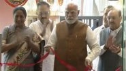 PM Narendra Modi Inaugurates Newly-Built Office of Delhi BJP (Watch Videos)