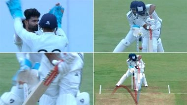 Kumar Kartikeya Dismisses Opposition Captain Mohammed Azharuddeen With 'An Absolute Beauty' During South Zone vs Central Zone Duleep Trophy 2025 Final (Watch Video)