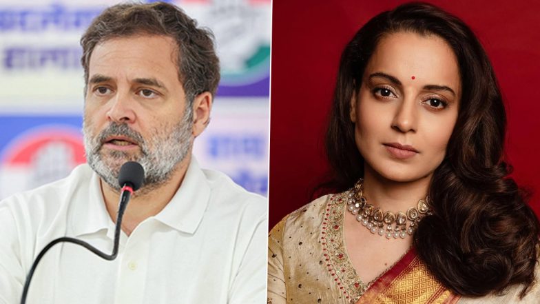Kangana Ranaut Seeks Rahul Gandhi’s Resignation Over Alleged Abuses Hurled Against PM Narendra Modi’s Late Mother, Says ‘Opposition Is Anti-Women’