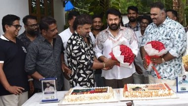 Mohanlal Celebrates Dadasaheb Honour With Members of His Fans’ Association on the Sets of ‘Drishyam 3′