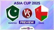 When is PAK vs OMA Asia Cup 2025? What is The H2H Record? Who Are The Key Players? Read Pakistan vs Oman Match Preview