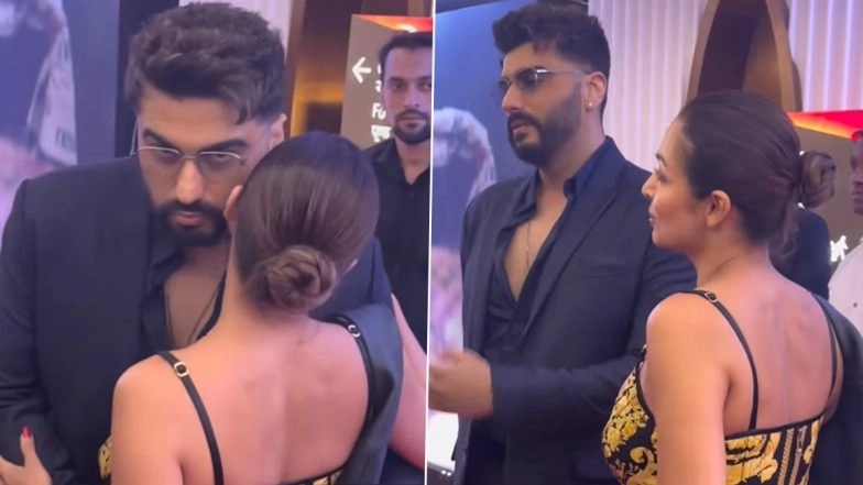 Ex-Lovebirds Malaika Arora and Arjun Kapoor Share a Warm Hug As They Greet Each Other at ‘Homebound’ Screening in Mumbai (Watch Video)