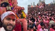 &lsquo;Ganapati Bappa Moraya, Come Soon Next Year&rsquo;: Janhvi Kapoor&rsquo;s Boyfriend Shikhar Pahariya Pens a Heartfelt Note As He Bids Farewell to Lalbaugcha Raja (See Pics)