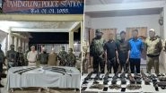 Indian Army, Assam Rifles Apprehend 9 Suspected Cadres in Manipur; Weapons and Narcotics Seized (See Pics)