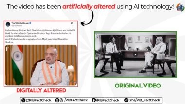 Did Amit Shah Ask for PM Narendra Modi’s Resignation Over Operation Sindoor and Criticise NSA Ajit Doval for Same? PIB Fact Check Debunks AI-Generated Propaganda Video