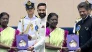 71st National Awards: Shah Rukh Khan Feted for His Work in &lsquo;Jawan&rsquo;, Vikrant Massey Receives Best Actor Award for &lsquo;12th Fail&rsquo; From President Droupadi Murmu (Watch Videos)