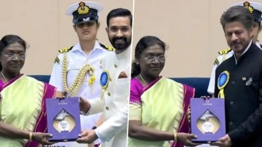 71st National Awards: Shah Rukh Khan Feted for His Work in ‘Jawan’, Vikrant Massey Receives Best Actor Award for ‘12th Fail’ From President Droupadi Murmu (Watch Videos)
