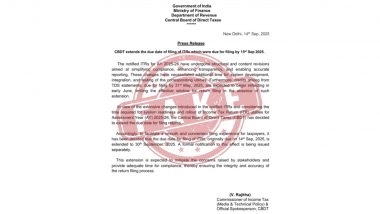 ITR Filing Due Date Extended Beyond September 15, 2025? Last Date for Filing Income Tax Returns Today, IT Department Rejects Deadline Extension Claims