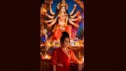 Kendra Lust&rsquo;s Navratri 2025 Instagram Post in Red Saree Goes Viral, Fans Shower Love To American Adult Star Turning Heads in Desi Look (View Pic)