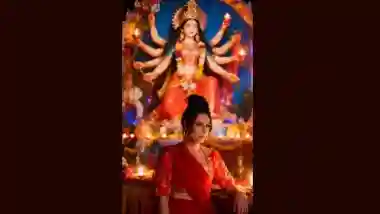 Kendra Lust’s Navratri 2025 Instagram Post in Red Saree Goes Viral, Fans Shower Love To American Adult Star Turning Heads in Desi Look (View Pic)