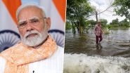 PM Narendra Modi to Visit Himachal Pradesh and Punjab Today, Conduct Aerial Survey of Areas Hit by Floods and Landslides