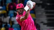 Antigua and Barbuda Falcons Beat Barbados Royals by Four Wickets in CPL 2025; Andries Gous Anchors Chase, Brandon King&rsquo;s Unbeaten 98 Goes in Vain