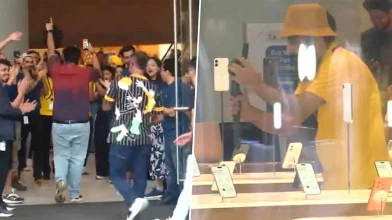 iPhone 17 Sale in India: Apple Store in Mumbai, Delhi See Long Queues of Customers as iPhone 17, iPhone Air, iPhone 17 Pro and iPhone 17 Pro Max Sale Begins (Watch Videos)