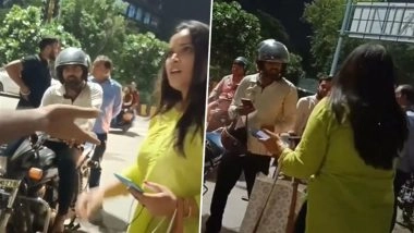 &lsquo;Ye Badtameezi Karega, Mere Chest Pe Hath Rakhega&rsquo;: Delhi Woman Accuses Bike Taxi Driver of Sexual Harassment on Busy Road, Argues With Bystanders After Being Asked To File Complaint (Watch Video)