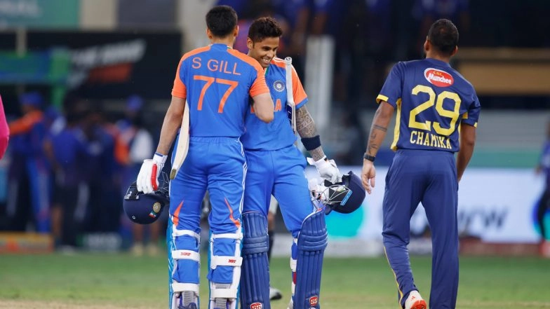 IND vs SL Video Highlights, Asia Cup 2025: India Edge Sri Lanka in Thrilling Super Over After Scores Tie at 202 in Dubai to Win Super 4 Clash