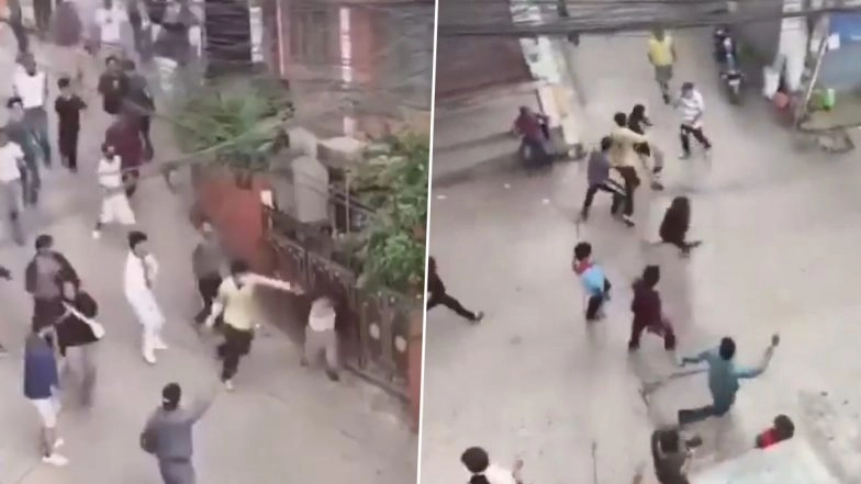 Nepal Gen Z Protest: Demonstrators Chase and Thrash Finance Minister Bishnu Prasad Paudel on Streets Amid Nationwide Protests Against Government, Video Surfaces