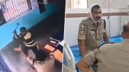 Andhra Pradesh Jailbreak Caught on Camera: 2 Remand Prisoners Escape From Anakapalli Jail After Attacking Warden with Hammer; Police Launch Manhunt for Accused Inmates (Watch Videos)