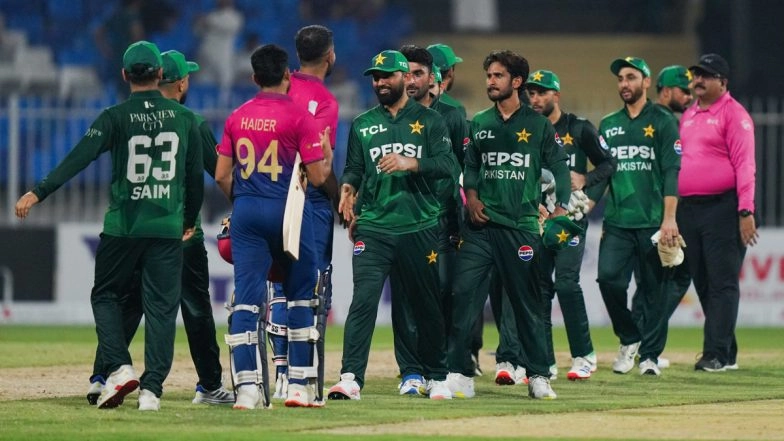 How To Watch UAE vs PAK Tri-Series 2025 Free Live Streaming Online? Get Telecast Details of United Arab Emirates vs Pakistan T20 Cricket Match on TV