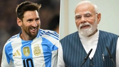Lionel Messi Sends Signed FIFA World Cup 2022 Argentina Jersey to Prime Minister Narendra Modi on His 75th Birthday