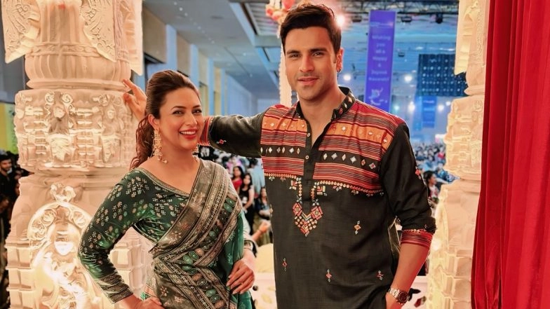 Navratri 2025: Divyanka Tripathi Introduces Husband Vivek Dahiya to Garba Magic at Falguni Pathak&rsquo;s Dandiya Night (See Pics and Videos)
