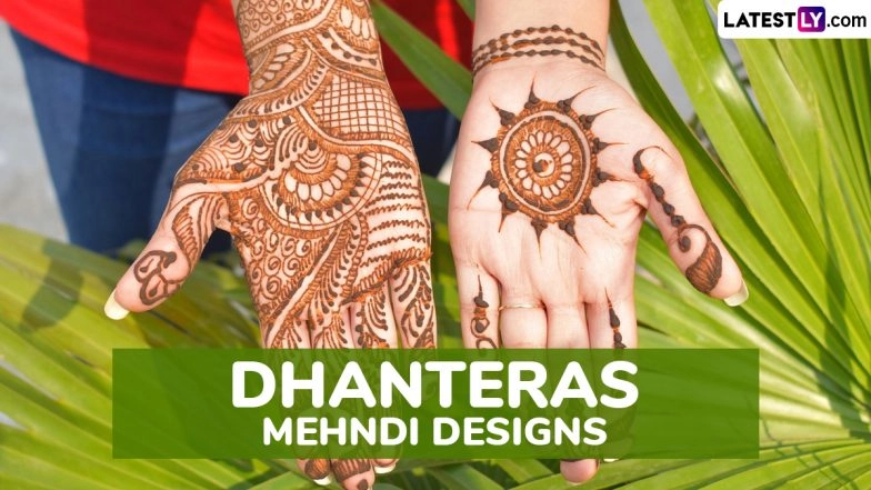 Dhanteras 2025 Mehndi Design Videos: Simple Diwali Mehndi Designs, Arabic Henna Patterns and Easy Traditional Motifs To Celebrate the Festive Season (Watch)