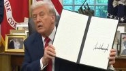 Donald Trump Signs Executive Order, TikTok To Shift to US Ownership and Control (Watch Video)