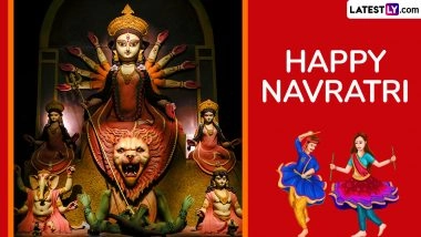 Happy Navratri 2025 Wishes and Greetings: Share WhatsApp Messages, Images, HD Wallpapers and Facebook Status To Share During 9-Day Hindu Festival