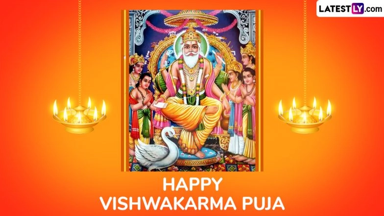 Vishwakarma Puja 2025 Messages and Images: Share WhatsApp Status and Greetings With Family and Friends