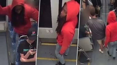 Iryna Zarutska Murder: Video Shows Chilling Moments Before Decarlos Brown Jr Fatally Stabbed 23-Year-Old Ukrainian Refugee on Charlotte Light Rail Train
