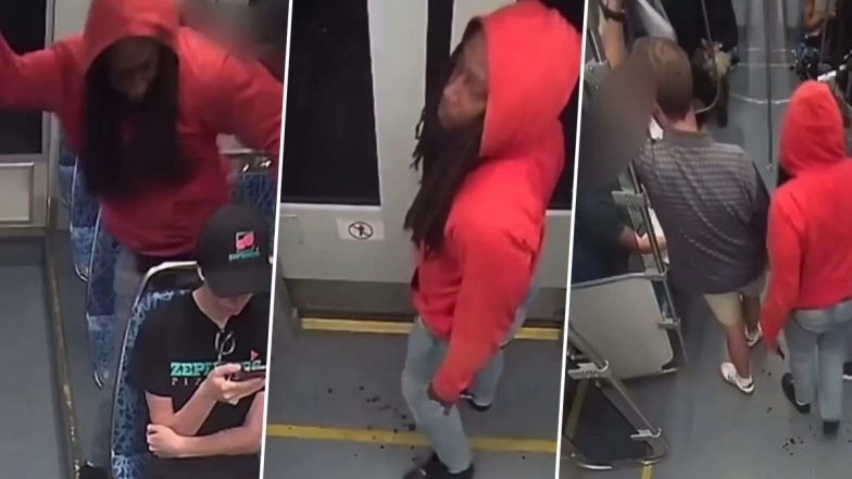 Iryna Zarutska Murder: Video Shows Chilling Moments Before Decarlos Brown Jr Fatally Stabbed 23-Year-Old Ukrainian Refugee on Charlotte Light Rail Train