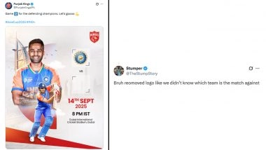 Punjab Kings Refrains From Using Pakistan Cricket Board Logo Ahead of IND vs PAK Asia Cup 2025, Fans React