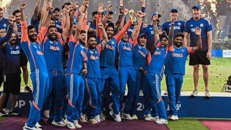 From Mimicking Abrar Ahmed’s Celebration to Posting Pictures With Fake Trophy, Here’s How Team India Cricketers Reacted to Asia Cup 2025 Win Over Pakistan