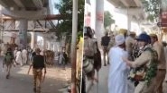&lsquo;I Love Muhammad&rsquo; Poster Row Sparks Protest in Bareilly, Police Lathi-Charge Muslim Demonstrators After Friday Prayers (Watch Video)