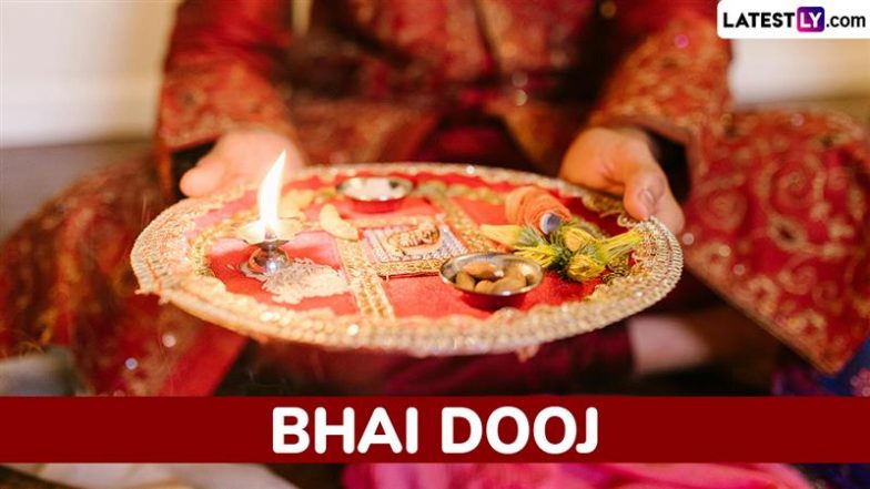 Bhai Dooj 2025 Date and Tilak Ceremony Tithi: Know Bhaubeej Aparahna Time and Significance of the Day That Celebrates the Bond of Sisters and Brothers
