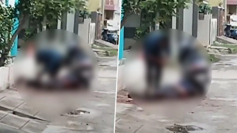 Murder Caught on Camera in Telangana: 2 Employees Stab Businessman to Death in Broad Daylight in Medchal-Malkajgiri; Disturbing Video Surfaces