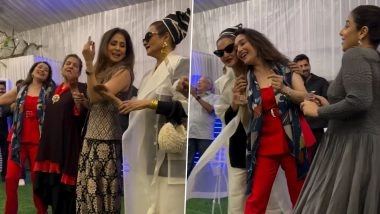 Rekha, Madhuri Dixit, Urmila Matondkar and Vidya Balan Groove to the Iconic Song ‘Kaisi Paheli Zindagani’ Song at Shabana Azmi’s 75th Birthday Bash (Watch Video)