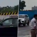 PM Narendra Modi Travels on Pothole-Ridden Road From Lothal to Ahmedabad After Helicopter Cancelled Due to Bad Weather, Video Goes Viral