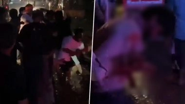 Murder Caught on Camera in Meerut: Salesman Brutally Thrashed, Stabbed to Death on Dorala Road in UP After Minor Dispute, Police Respond As Video Goes Viral