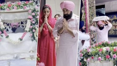 ‘May Waheguru Bless Everyone’: Shilpa Shetty and Raj Kundra Keep Sukhmani Sahib Paath at Home for Recently Released Punjabi Drama ‘Mehar’ and Punjab Floods (Watch Video)