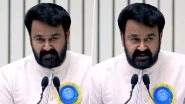 71st National Film Awards: Mohanlal Gets Standing Ovation As He Receives Dadasaheb Phalke Award From President Droupadi Murmu (Watch Video)