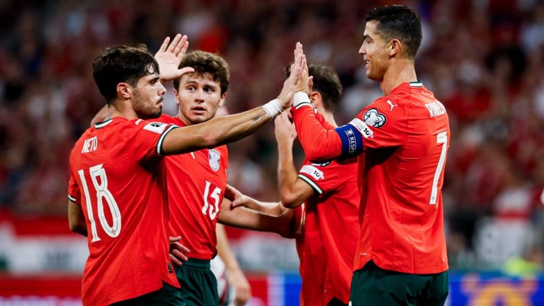 'Vamos!' Cristiano Ronaldo Reacts As Portugal Beats Hungary in FIFA World Cup 2026 European Qualifiers To Remain Unbeaten in Group F (See Post)