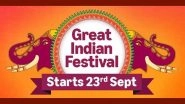 Amazon Great Indian Festival Sale Date Announced: Discount on Smartphones From Samsung, Apple, OnePlus and More; Check Bank Offers and Other Details