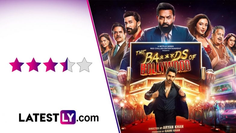 &lsquo;The Ba***ds of Bollywood&rsquo; Review: Aryan Khan&rsquo;s Debut Series Confidently Sails Through Its Unfiltered Meta Gags, Fun Performances and Quirky Celeb Cameos (LatestLY Exclusive)