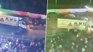 Hassan Tragedy: 9 Killed After Lorry Crashes Into Ganpati Immersion Procession in Karnataka, Disturbing Videos Surface; CM Siddaramiah Expresses Grief