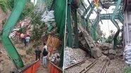 Landslide in Haridwar: Portion of Hill Collapses As Massive Landslide Hits Uttarakhand&rsquo;s Mansa Devi, Blocks Railway Traffic on Dehradun-Haridwar Route