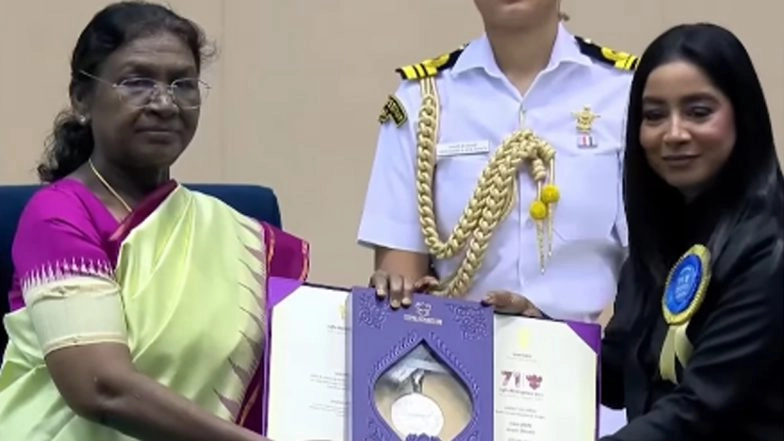 Shilpa Rao Receives 71st National Film Award for &lsquo;Chaleya&rsquo;; Singer Dedicates Her Big Win to Jamshedpur