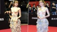 BLACKPINK&rsquo;s Lisa Stuns at the Busan International Film Festival: K-Pop Star Looks Straight Out of Fairytale Dream in Custom Optical-Illusion Gown (See Pics & Videos)