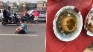 &lsquo;Got Only 4 Golgappas Instead of 6 for INR 20&rsquo;: Vadodara Woman Sits on Busy Road in Bizarre Protest, Halts Traffic Until Police Convince Her to Leave; Videos Go Viral