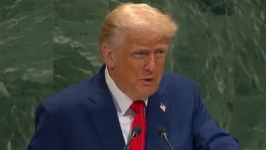 Donald Trump Faces Awkward Moments at UN General Assembly; Escalator Stalls, Then Teleprompter Breaks Down (Watch Videos)